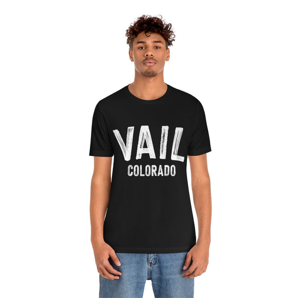 Vail, Colorado Shirt - Paint Text Unisex Vail T-Shirt