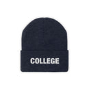 College Beanie - Adult Embroidered College Knit Hat-1