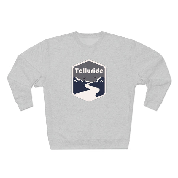 Premium Telluride, Colorado Crewneck Sweatshirt - Retro Unisex Sweatshirt