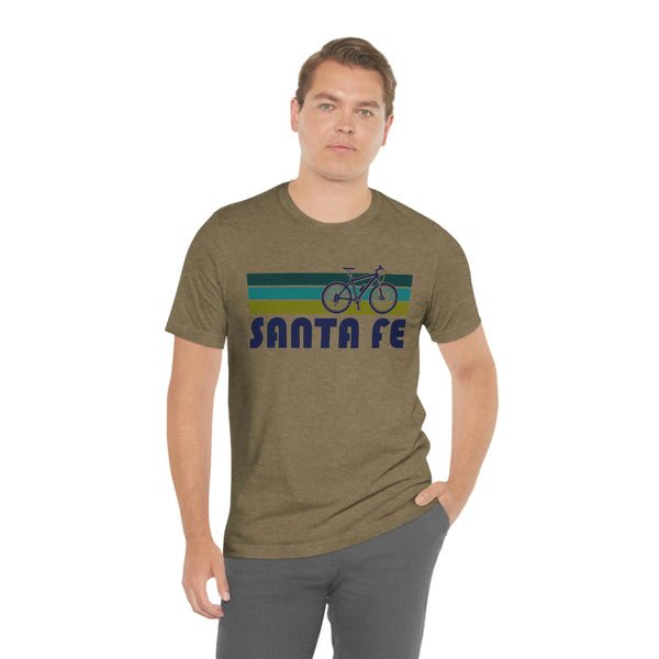 Santa Fe T-Shirt - Retro Mountain Bike Adult Unisex Santa Fe, New Mexico T Shirt