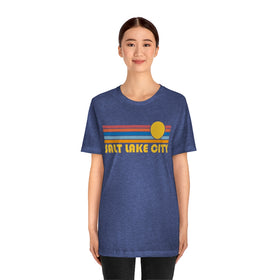 Salt Lake City, Utah T-Shirt - Retro Sun Unisex Salt Lake City T Shirt