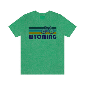 Wyoming T-Shirt - Retro Mountain Bike Adult Unisex Wyoming T Shirt