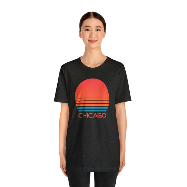 Chicago, Illinois T-Shirt - Retro 80s Unisex Chicago Shirt