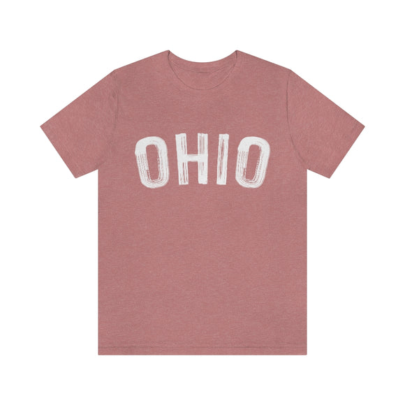 Ohio T-Shirt - Paint Text Unisex Ohio Shirt