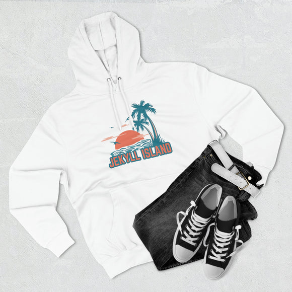 Premium Jekyll Island, Georgia Hoodie - Palm Tree Unisex Sweatshirt