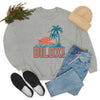 Biloxi, Mississippi Sweatshirt - Unisex Retro Palm Tree Crewneck Biloxi Sweatshirt