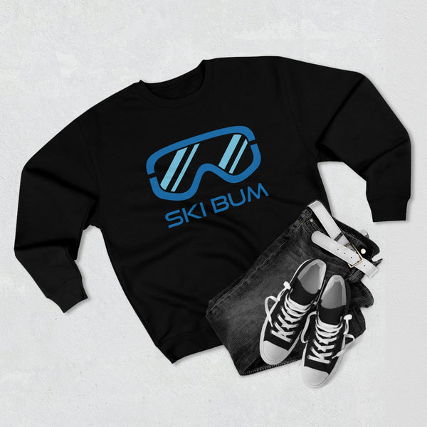 Premium Ski Bum Crewneck Sweatshirt - Retro Unisex Sweatshirt