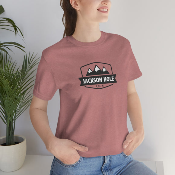Jackson Hole, Wyoming T-Shirt - Altitude Badge Unisex Jackson Hole Shirt