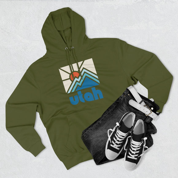 Premium Utah Hoodie - Min Mountain Unisex Sweatshirt