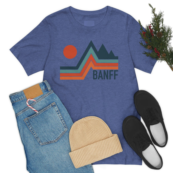 Banff, Canada T-Shirt - Retro Mountain Unisex Banff Shirt