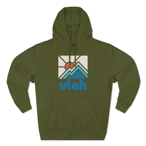 Premium Utah Hoodie - Min Mountain Unisex Sweatshirt