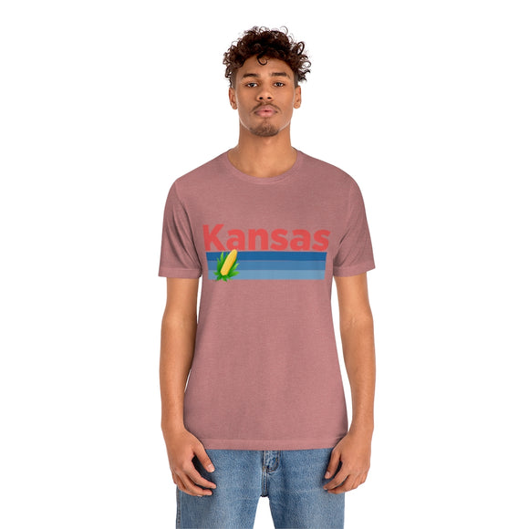 Kansas T-Shirt - Retro Corn Unisex Kansas Shirt