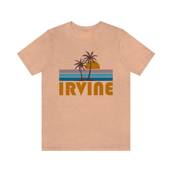 Irvine, California T-Shirt - Retro Palm Tree Unisex Irvine Shirt