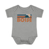 Boise Baby Bodysuit - Retro Mountain Boise, Idaho Baby Bodysuit