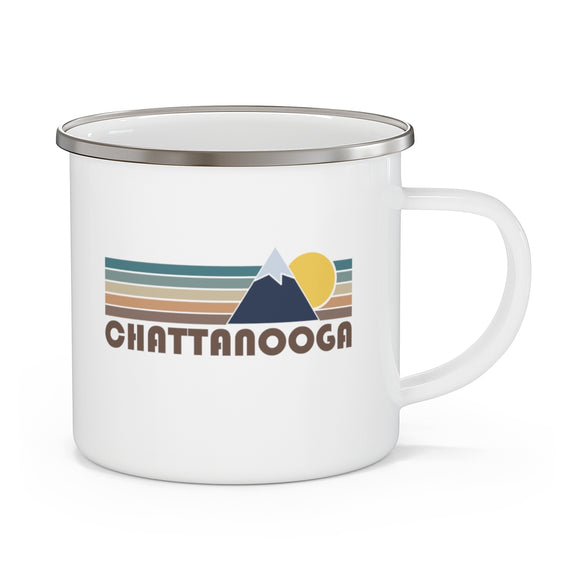Chattanooga, Tennessee Camp Mug - Retro Enamel Camping Chattanooga Mug