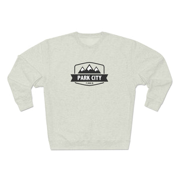 Buy oatmeal-heather Premium Park City, Utah Crewneck Sweatshirt - Retro Unisex Sweatshirt