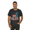 Biloxi, Mississippi T-Shirt - Retro Palm Tree & Beach Unisex Biloxi Shirt