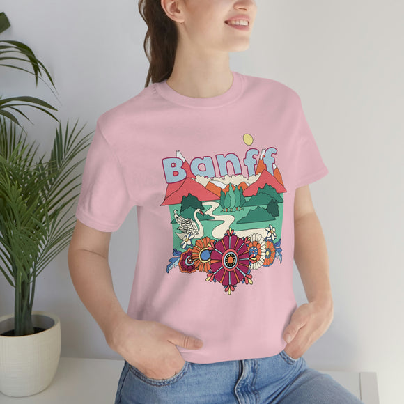 Banff Shirt, Canada Retro T-Shirt, Hippie Style Canada tee, Banff Mountain Shirt