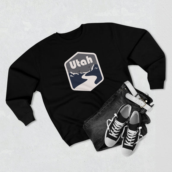 Premium Utah Crewneck Sweatshirt - Retro Unisex Sweatshirt