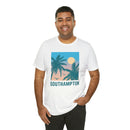 Southampton, New York T-Shirt - Retro Palm Tree & Beach Unisex Southampton Shirt-8