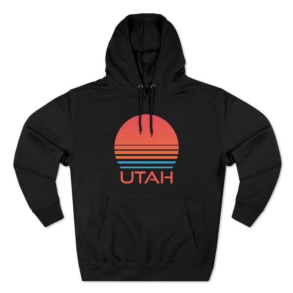 Premium Utah Hoodie - Retro 80s Unisex Sweatshirt