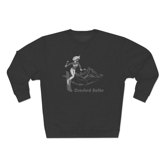 Premium Crested Butte, Colorado Crewneck Sweatshirt - Retro Unisex Sweatshirt