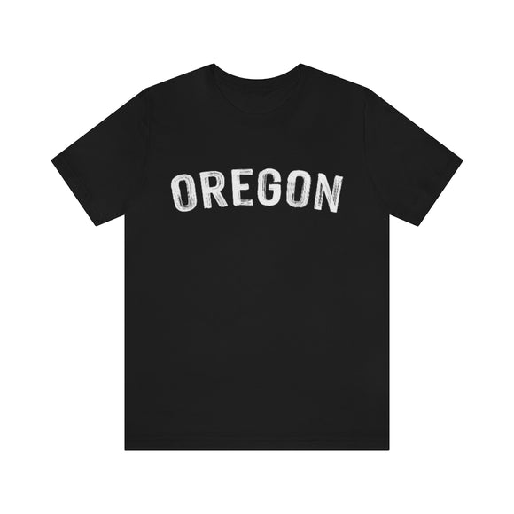 Oregon T-Shirt - Paint Text Unisex Oregon Shirt