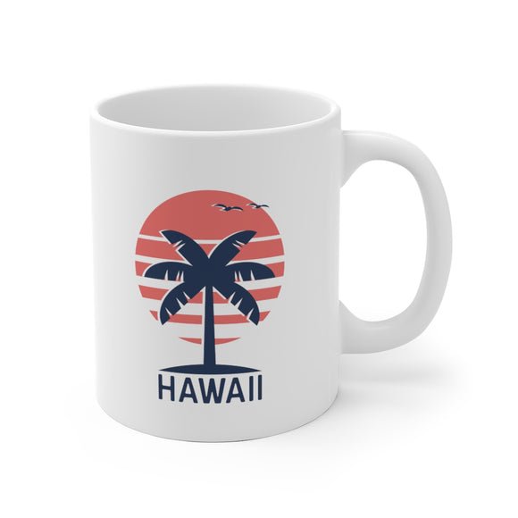 Hawaii Mug, Ceramic Hawaii Mug, Hawaii Coffee Mug
