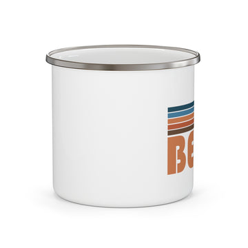 Bend, Oregon Camp Mug - Retro Mountain Enamel Campfire Bend Mug - 0