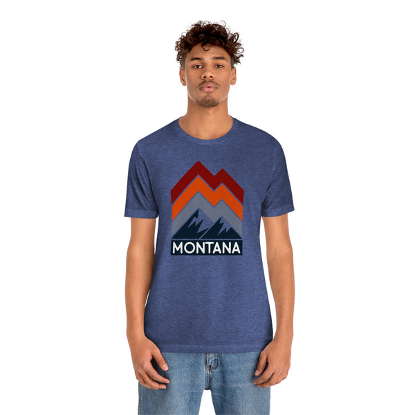 Montana T-Shirt - Retro Mountain Unisex Montana Shirt