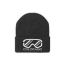 Colorado Knit Beanie - Adult Embroidered Ski Goggles Colorado Knit Hat-9