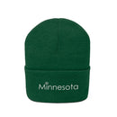 Minnesota Knit Beanie - Adult Embroidered Snowflake Minnesota Knit Hat-14