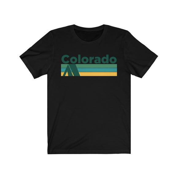 Colorado T-Shirt - Retro Camping Adult Unisex Colorado T Shirt