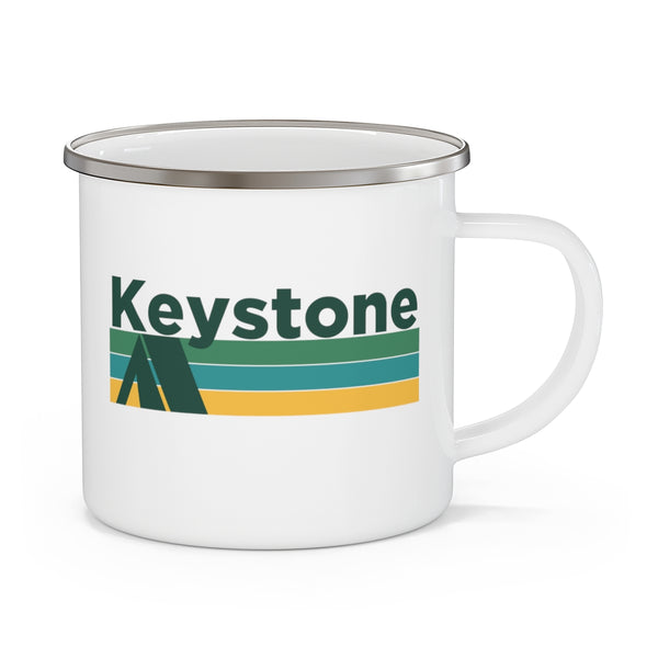 Keystone, Colorado Camp Mug - Retro Camping Keystone Mug
