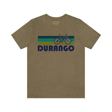 Buy heather-olive Durango T-Shirt - Retro Mountain Bike Adult Unisex Durango, Colorado T Shirt