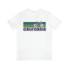 California T-Shirt - Retro Mountain Bike Adult Unisex California T Shirt