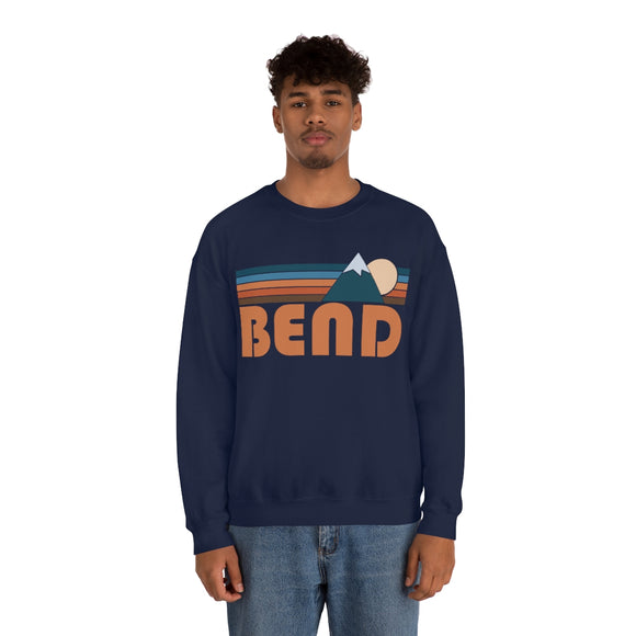 Bend, Oregon Sweatshirt - Unisex Retro Mountain Unisex