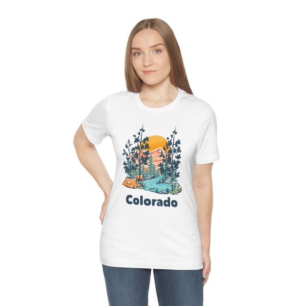 Colorado T-Shirt - Mountain Illustration Unisex Colorado Shirt