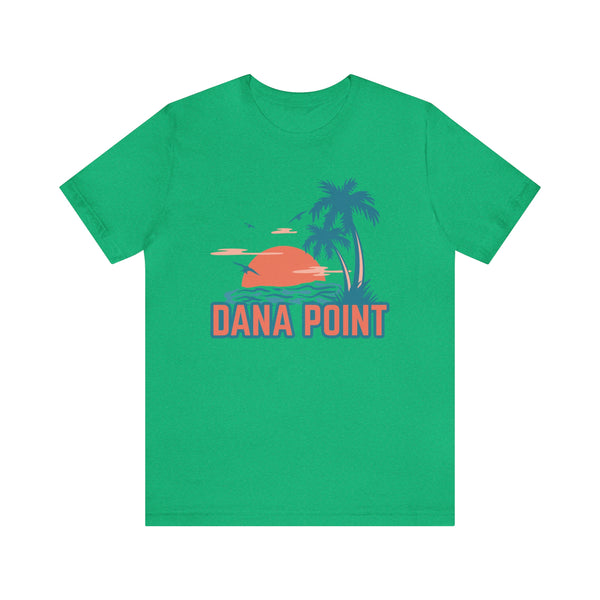 Dana Point, California T-Shirt - Retro Palm Tree & Beach Unisex Dana Point Shirt