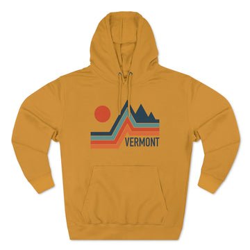 Buy mustard Premium Vermont Hoodie - Retro Unisex Sweatshirt