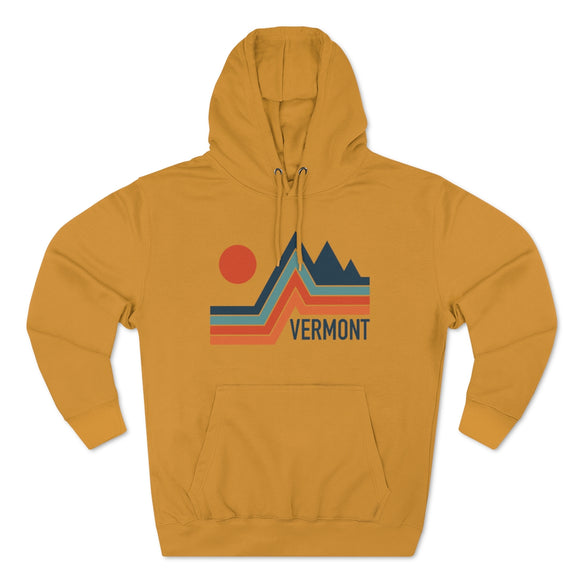 Premium Vermont Hoodie - Retro Unisex Sweatshirt
