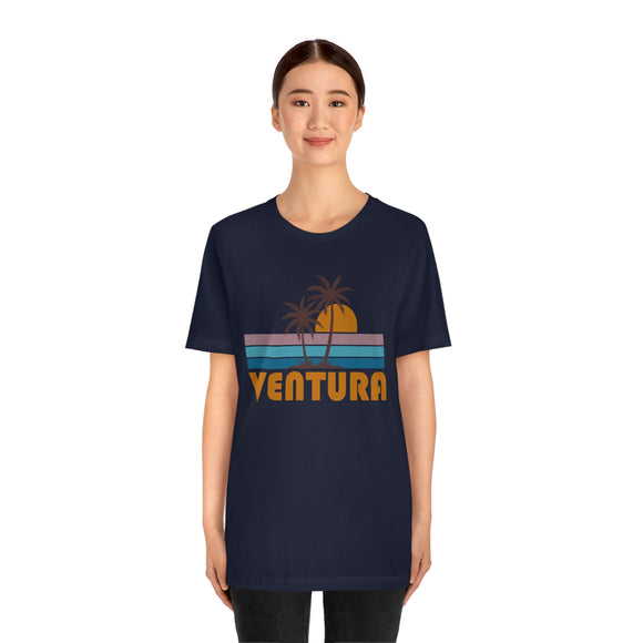 Ventura, California T-Shirt - Retro Palm Tree Unisex Ventura Shirt