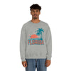 Florida Sweatshirt - Unisex Retro Palm Tree Florida Crewneck Sweatshirt