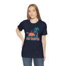 East Hampton, New York T-Shirt - Retro Palm Tree & Beach Unisex East Hampton Shirt-61