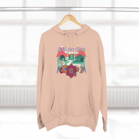 Premium Asheville, North Carolina Hoodie - Boho Unisex Sweatshirt