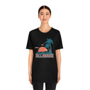 Tallahassee, Florida T-Shirt - Retro Palm Tree & Beach Unisex Tallahassee Shirt-11