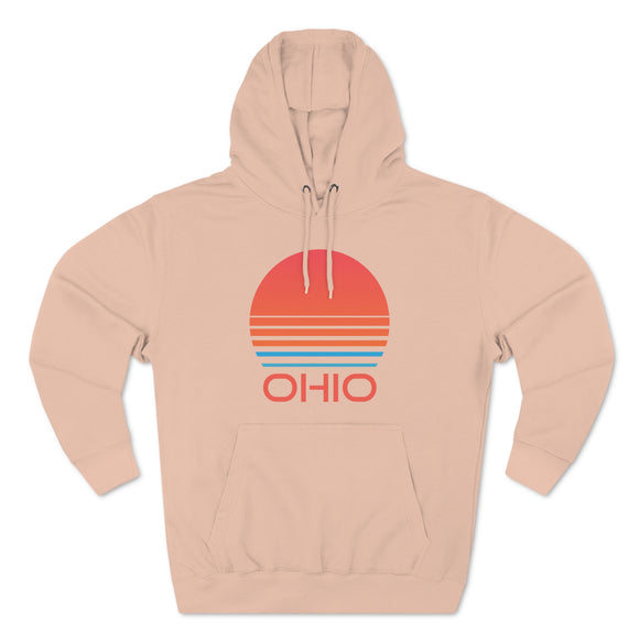 Premium Ohio Hoodie - Retro 80s Unisex Sweatshirt