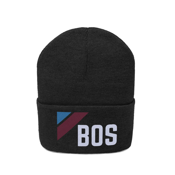 Boston, Massachusetts Beanie - Adult Embroidered Retro Boston Knit Hat