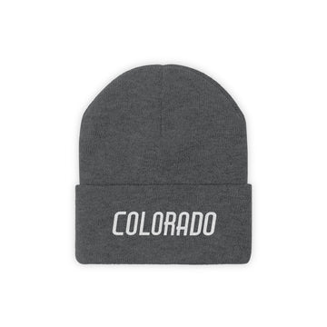 Buy graphite-heather Colorado Beanie - Adult Embroidered Colorado Knit Hat
