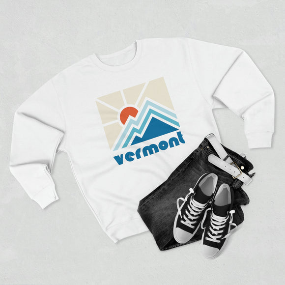 Premium Vermont Crewneck Sweatshirt - Retro Unisex Sweatshirt